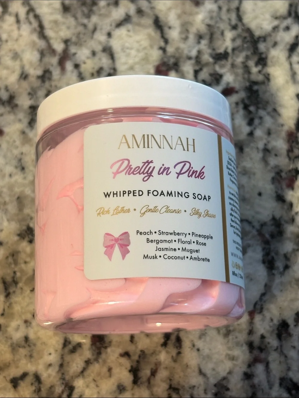 Aminnah Pretty In Pink Whipped Soap